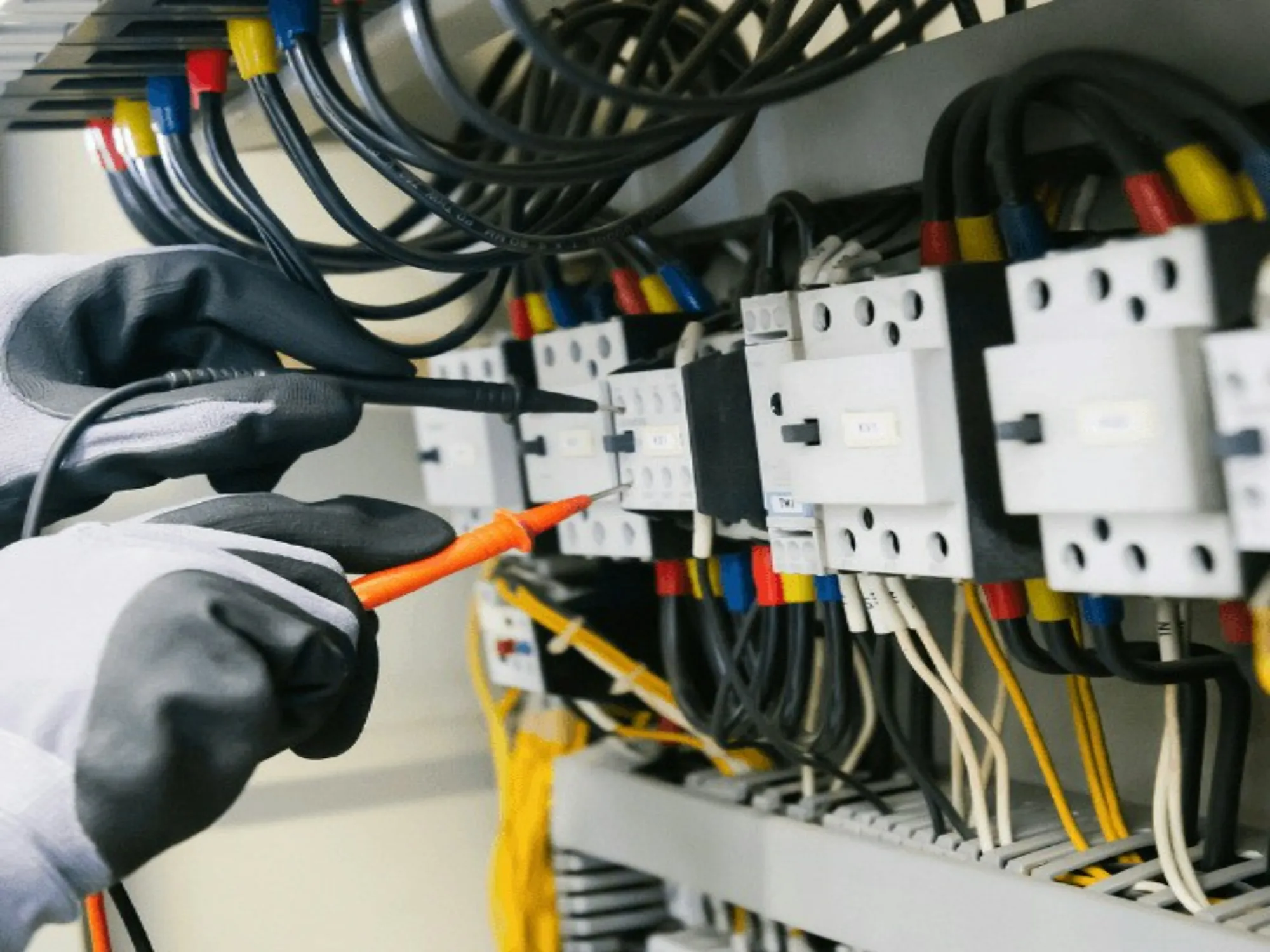 Clamp meter used for electrical testing